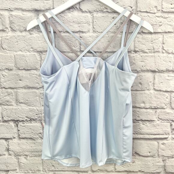 Lucky in Love Womens Size L Undercover Love Camo Over Tank Glace Print Blue NWT - Picture 12 of 16